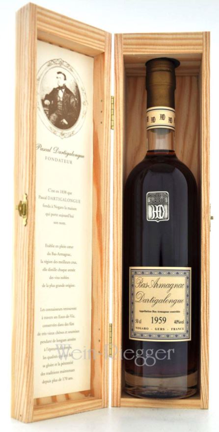 dartigalongue-1959-04587 Bas Armagnac Dartigalongue 1959 in Holzkiste