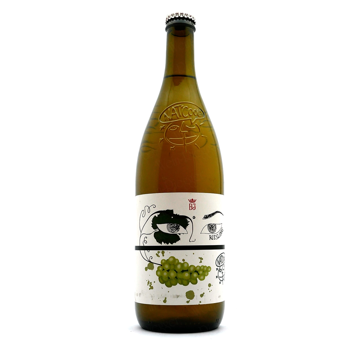 Wein, Weißwein, Grüner Wein, Weinflasche, Etikett Grapes