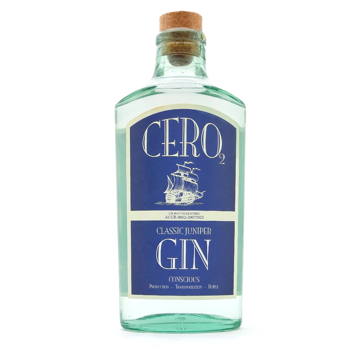 Gin, Classic, Blaue Etikette, Flasche, Wacholder