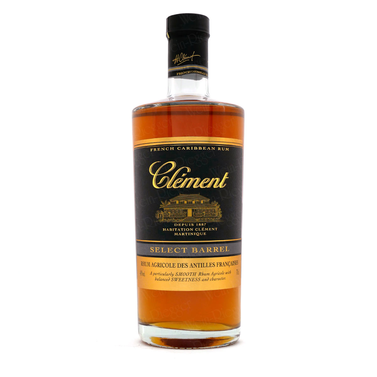 Clément Select Barrel 40 % vol - Rhum Agricole