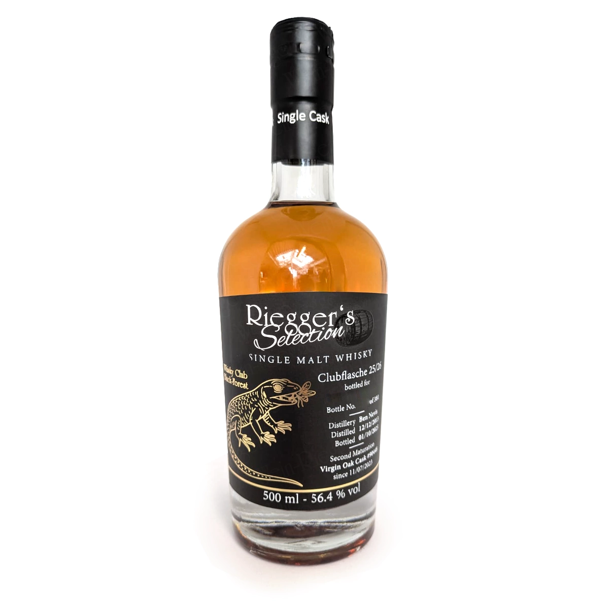 Whiskyclub-Flasche 2025: Ben Nevis 2013 Virgin Oak Cask - Riegger's Selection (56,4 % vol)