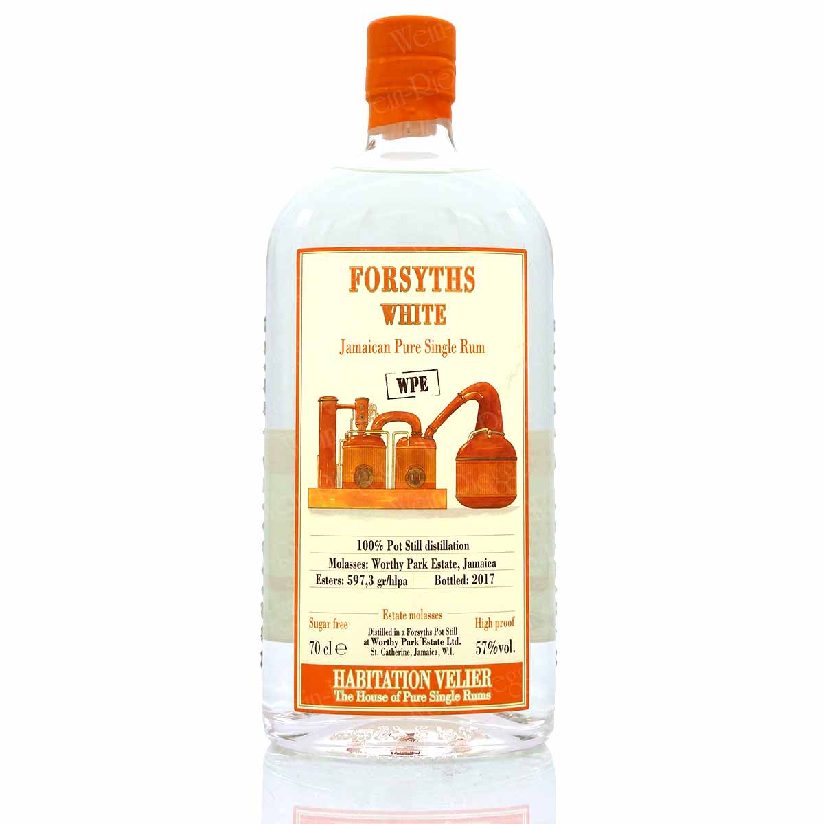 Forsyths White WPE Jamaica Pure Single Rum - Habitation Velier