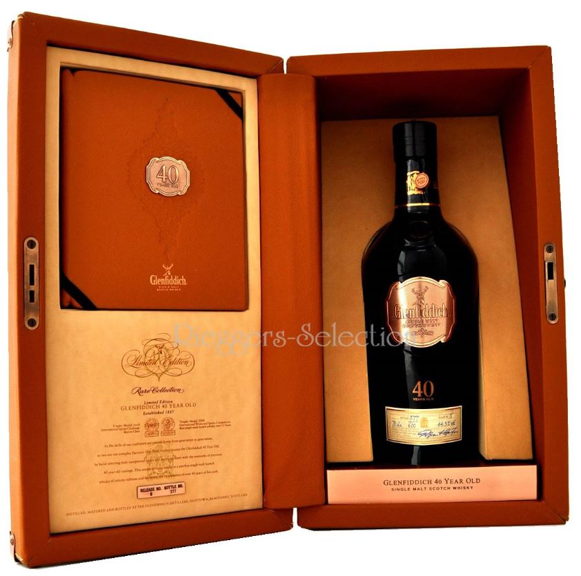 glenfiddich40-04847 Glenfiddich 40 Jahre Release No. 8 Limited Edition in Lederbox