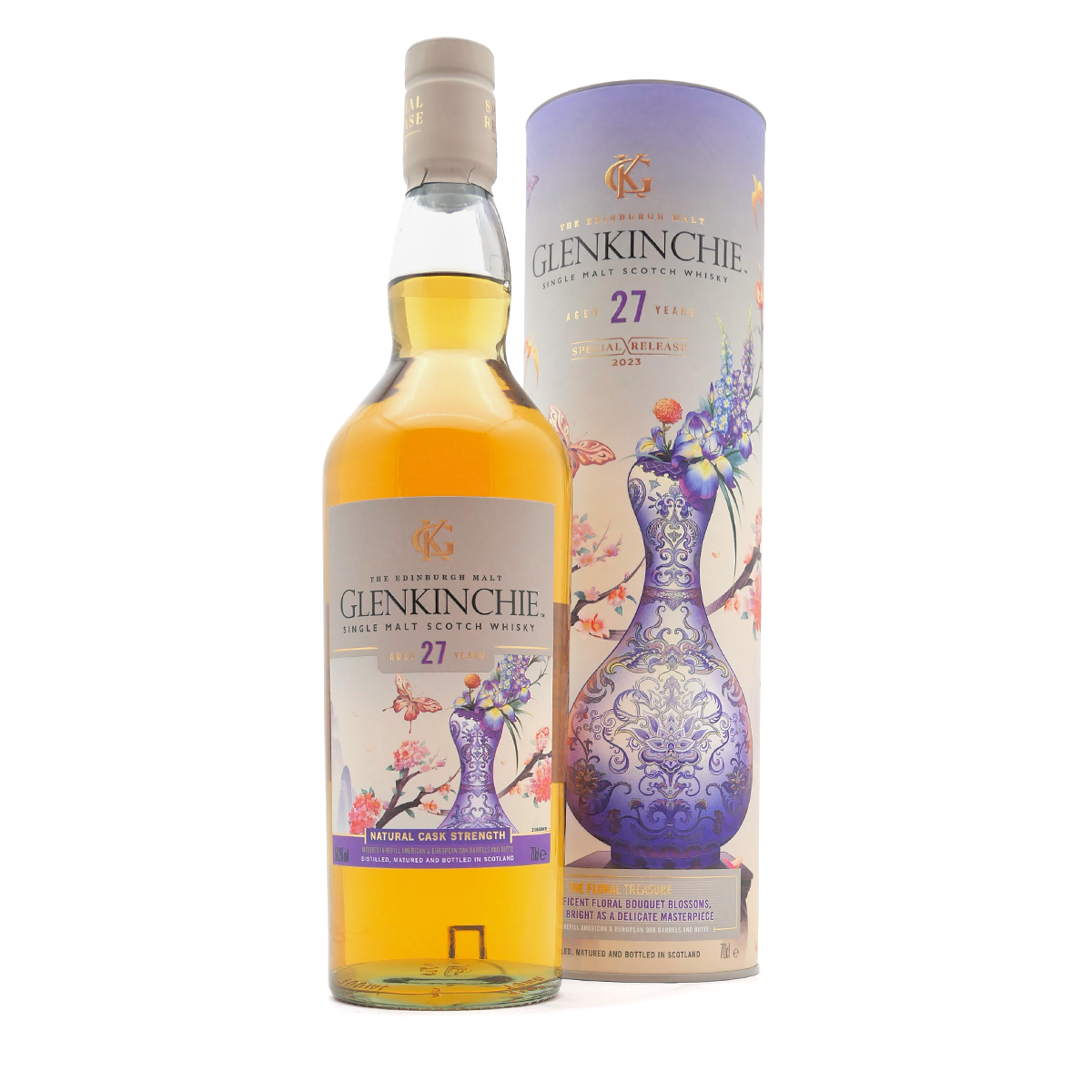 whiskey, scotch, Glenginchie, 27 years, bottle