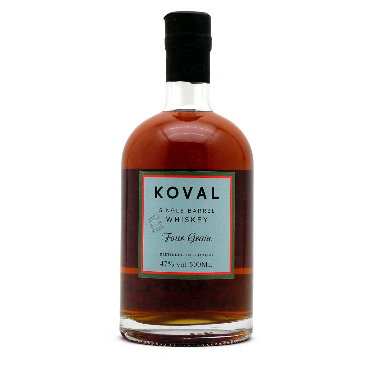 Whiskey, Single Barrel, Four Grain, 500ml, Brun-Glasflasche