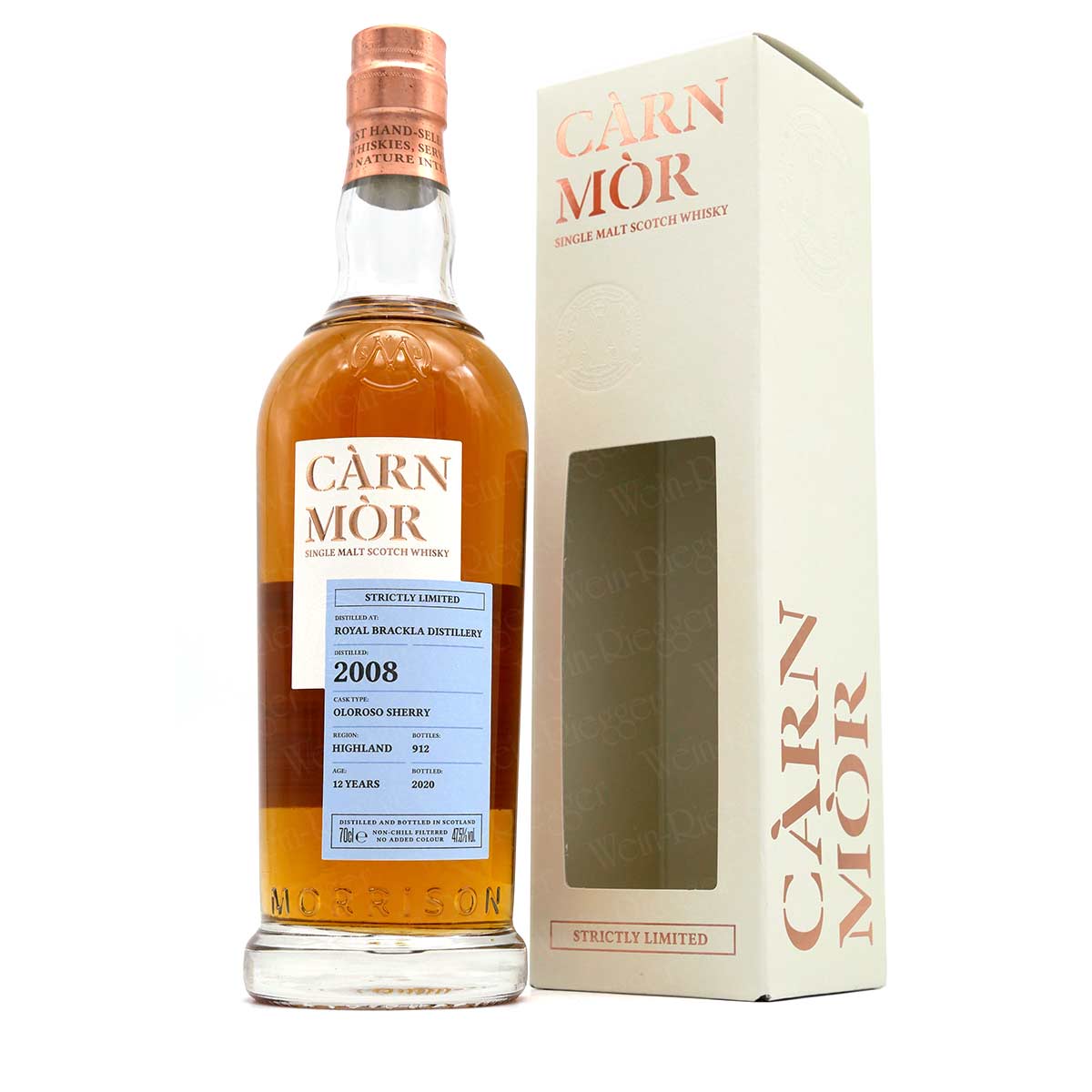 Royal Brackla Distillery 12 Jahre Oloroso Sherry 2008/2020 | Càrn Mòr