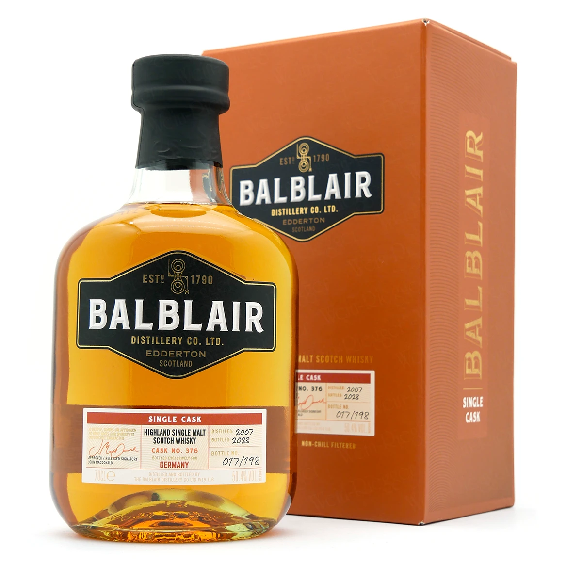 Balblair 2007/2023 Single Cask No. 376 Balblair 2007/2023 Single Cask No. 376