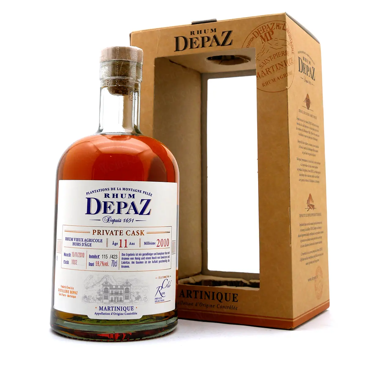 Depaz Rhum | 11 Jahre Private Cask 2010