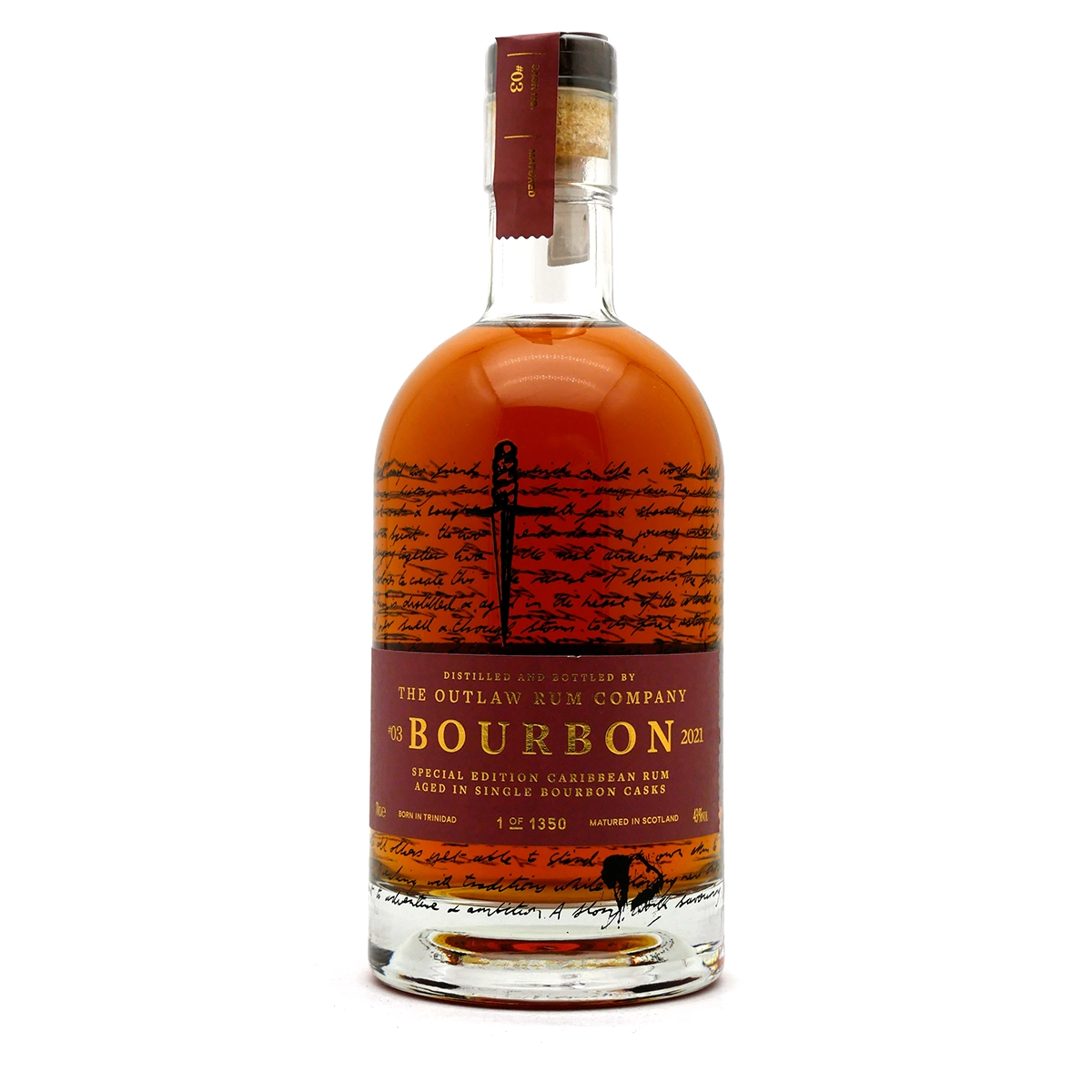 Bourbon, Spirit, Rhum Cask, Single Barrel, Gold Label