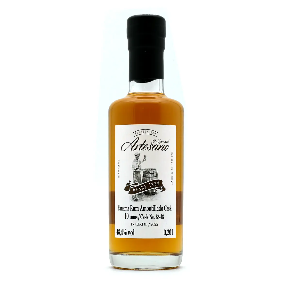 Artesano_Amontillado_Cask_10_Anos_48-4-200ml-09619 Ron Artesano 10yo Amontillado Cask Finish | 48,4 % vol - Panama Rum | 0,2 l