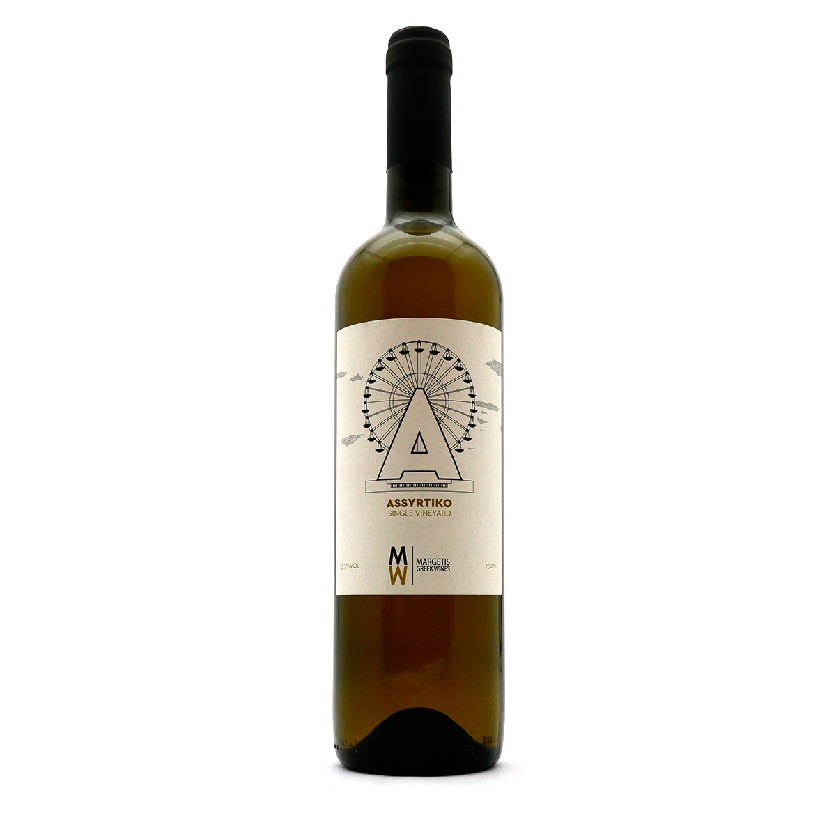 weißwein, flasche, rundfahrtrad label, einzellage, grüne flasche