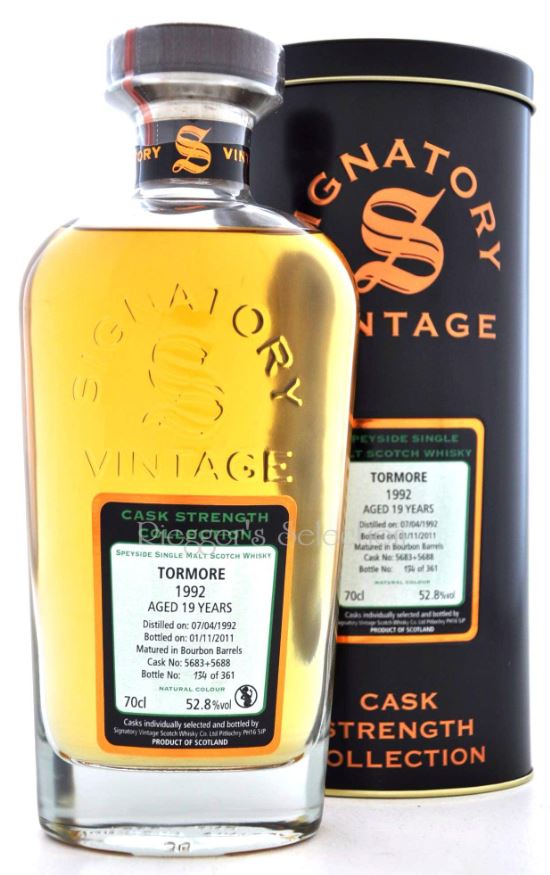 Tormore 19 Jahre 1992-2011 Signatory Vintage Cask Strength Collection