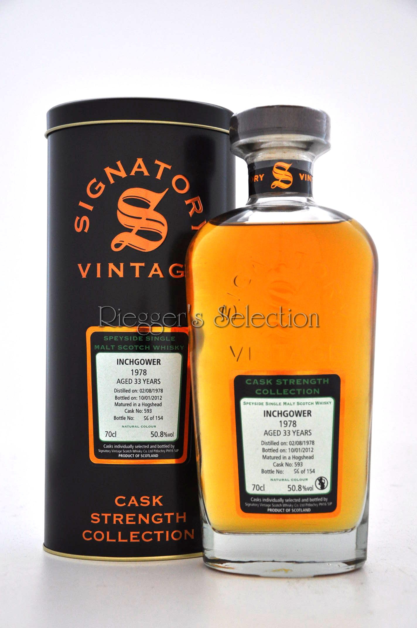 Inchgower 1978 33 Jahre Signatory Vintage Cask Strength