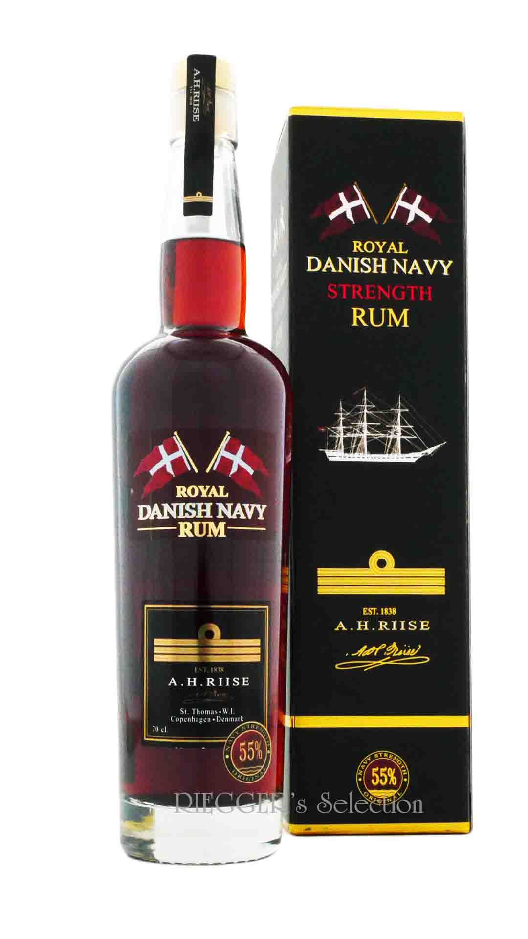 A.H. Riise | Royal Danish Navy Strength 55 % vol (Rum-Basis)