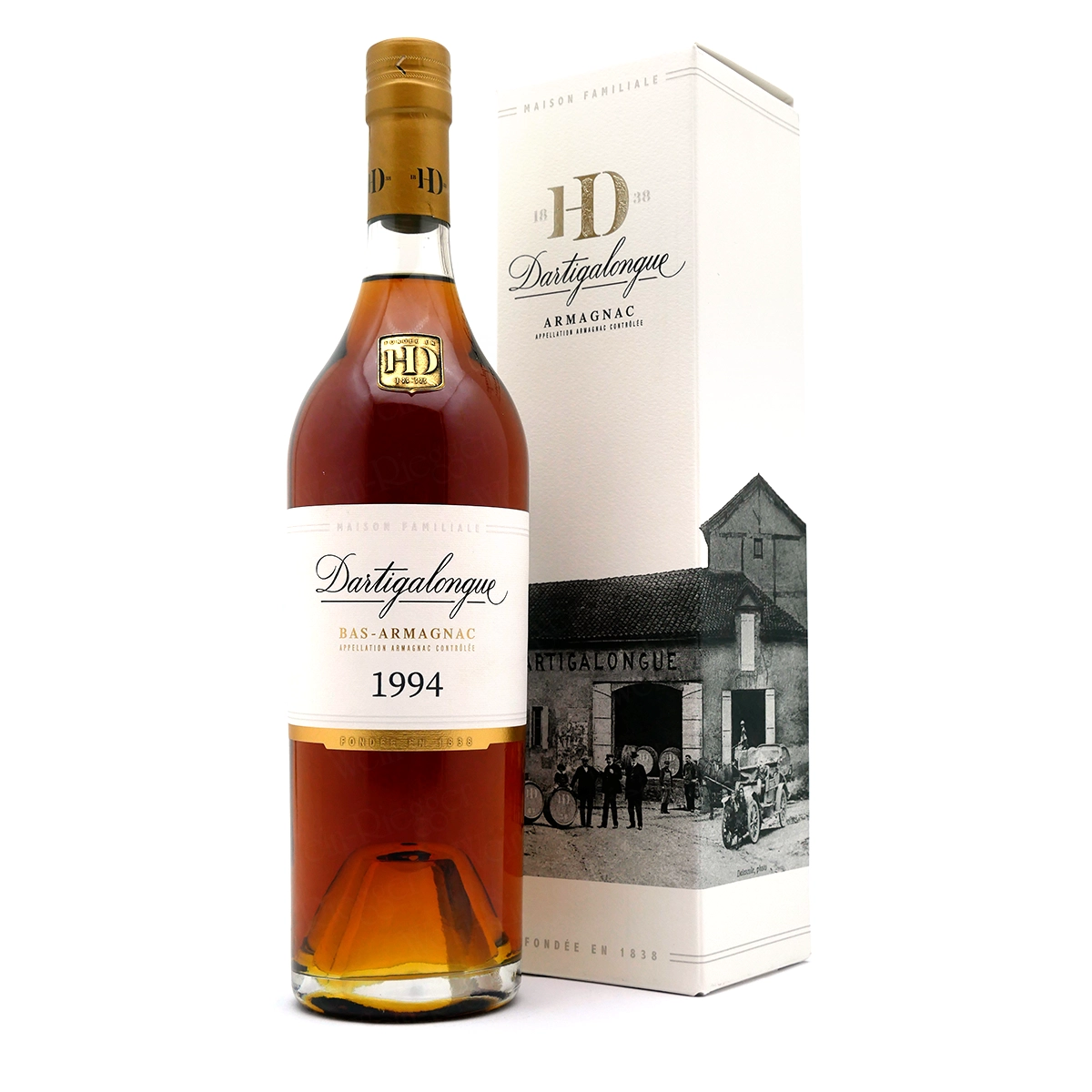 Whisky, Armagnac, Flasche, 1994, Kartonverpackung, Cognac, Armagnac, Flasche, 1994, Glasflasche