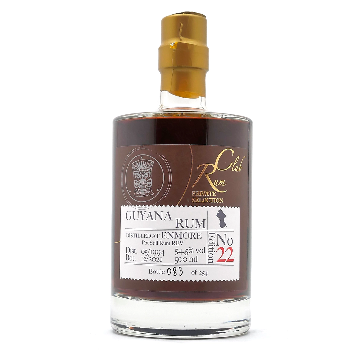Rum, Guyana Rum, Flasche 500 ml, Destillierter Rum, Privat Selection