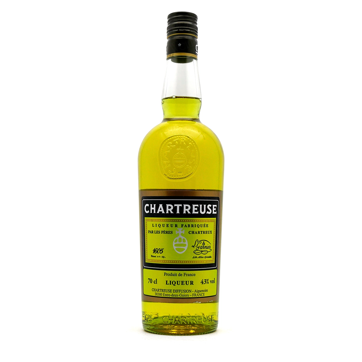 liqueur, Frankreich, gelbe Flasche, Glasflasche, 70 cl