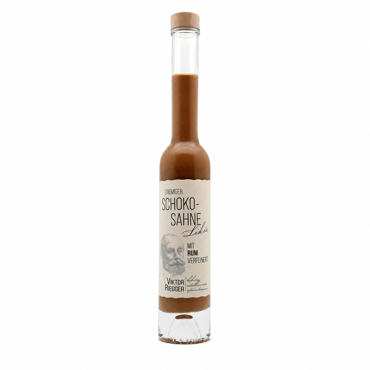 Schokoladenlikör, Schoko-Sahne, Likör, Rum verfeinert, Glasflasche