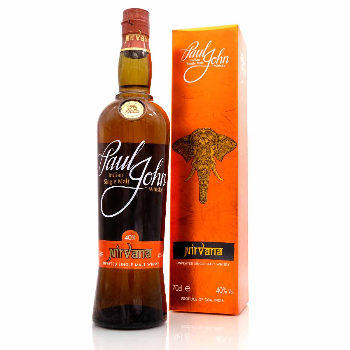 Paul John Nirvana unpeated Indian Single Malt Whisky