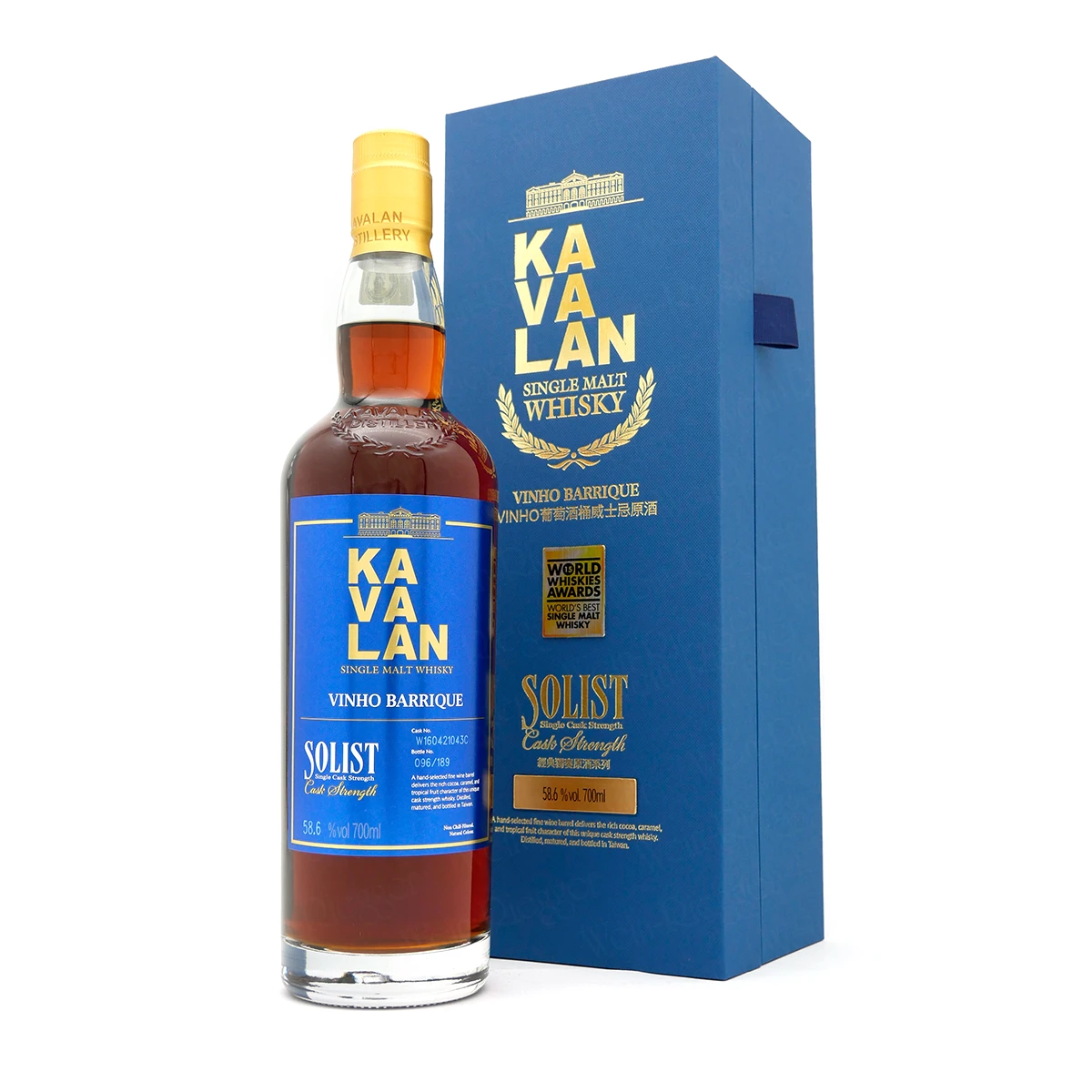 KAVALAN Solist VINHO BARRIQUE 58,6 % vol KAVALAN Solist VINHO BARRIQUE 58,6 % vol