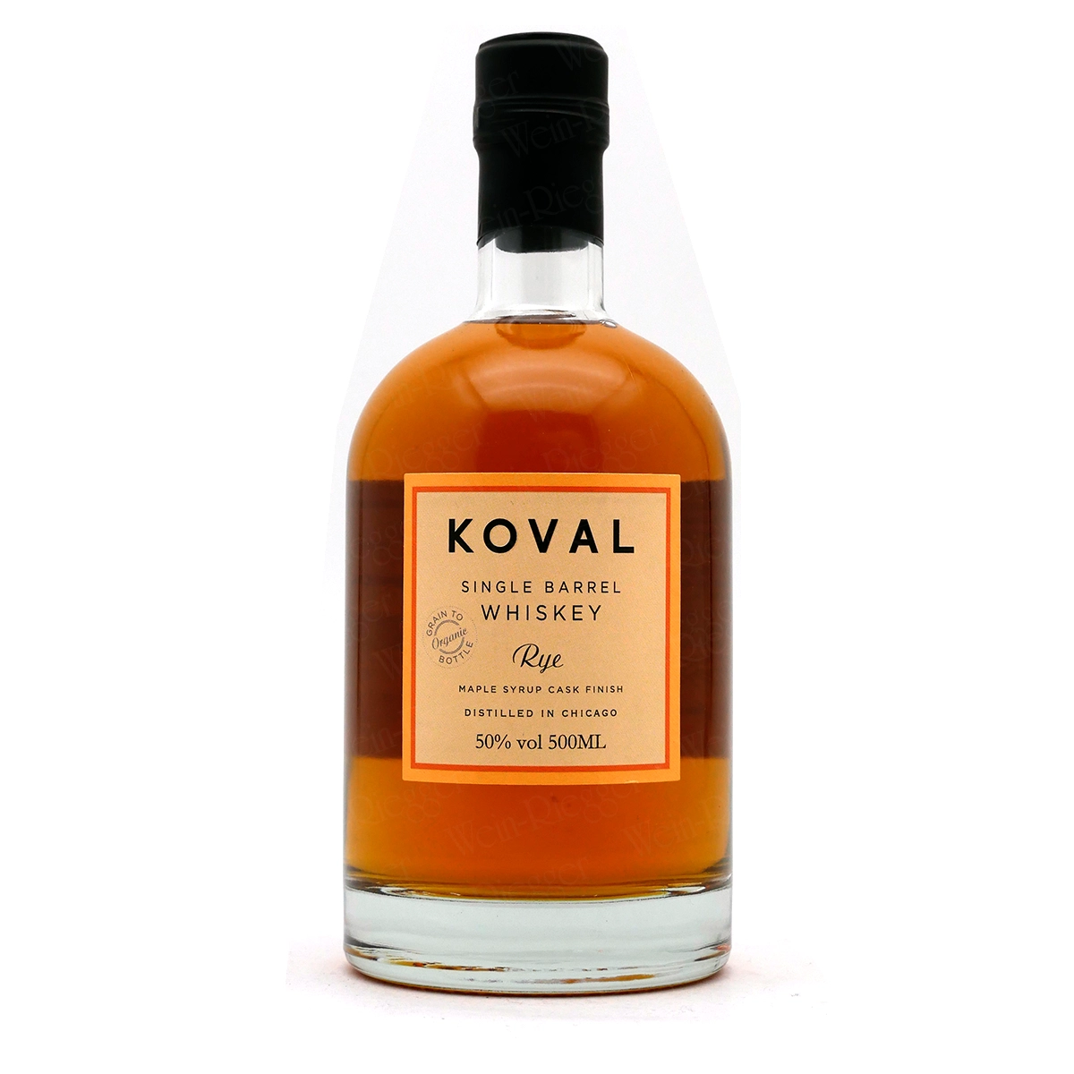 Whiskey, Single Barrel, Flasche, Braun, Etikett