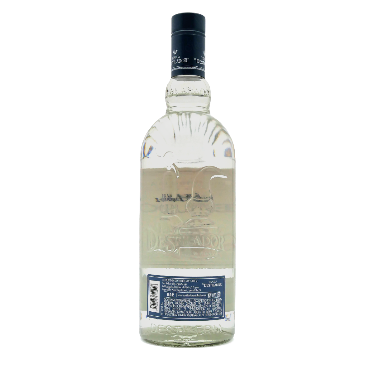 Tequila, Glasflasche, klare Spirituose, dunkler Schraubverschluss