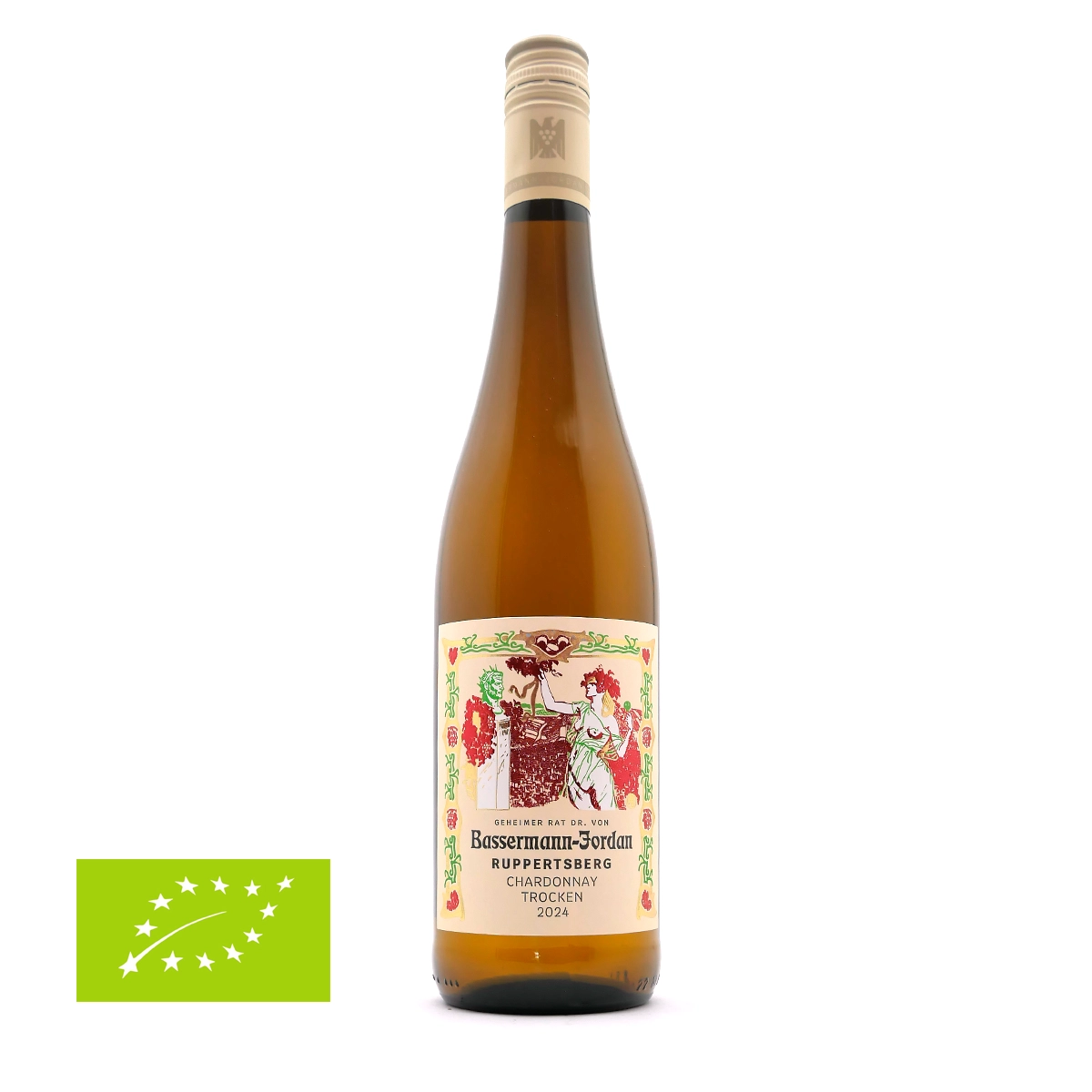 Weißwein, Chardonnay, Trocken, Bio, Flasche