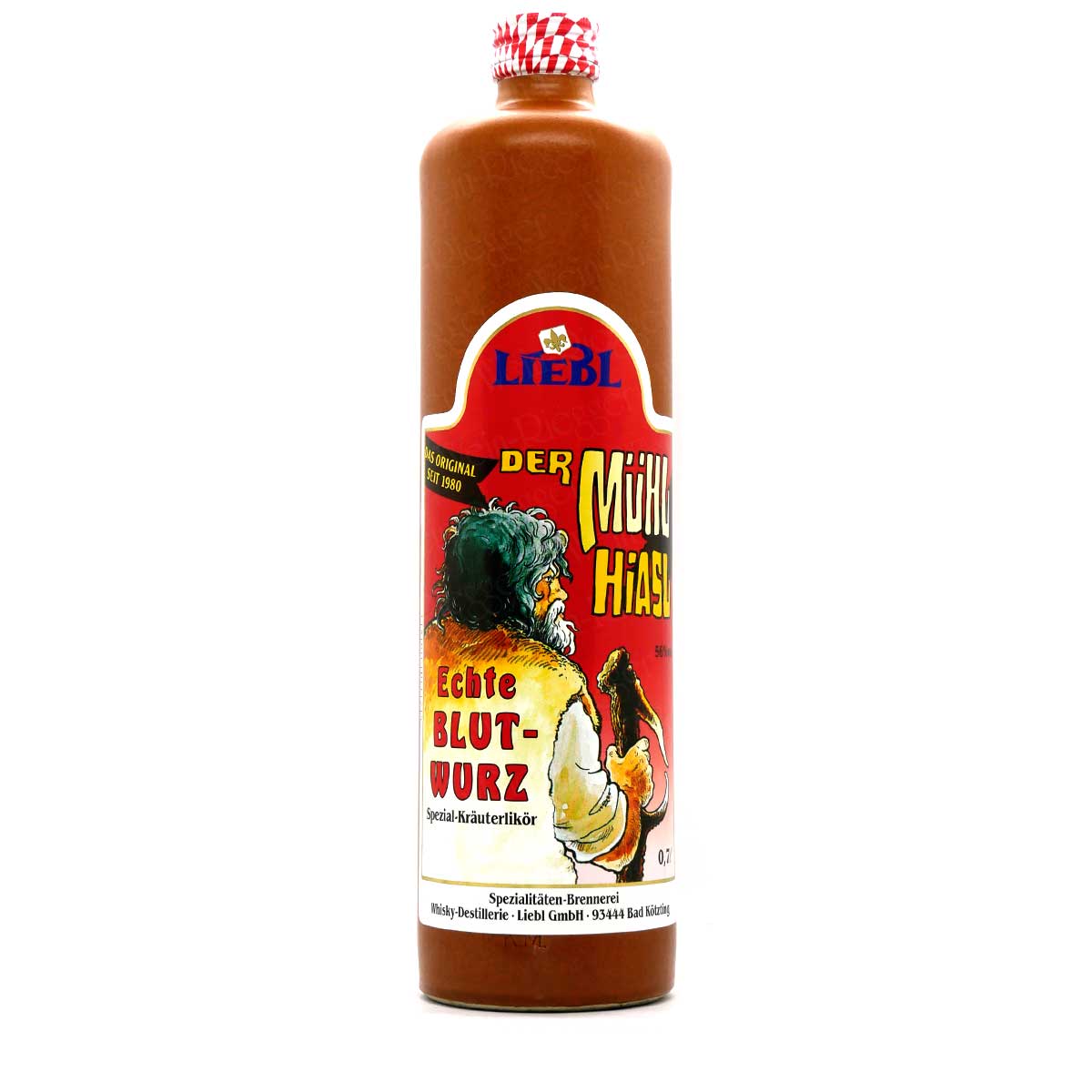 Muehl_Hiasl_Blutwurz_Liebl_Tonkrug-01545 Echte Blutwurz (Kräuterlikör) 56 % vol | Liebl