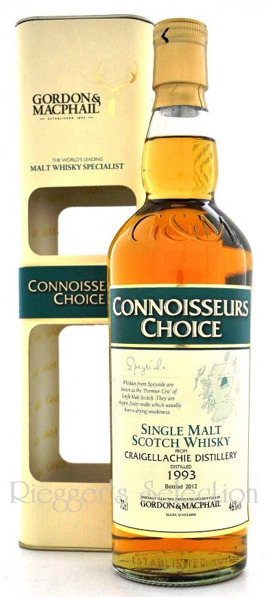 CRAIGELLACHIE 1993 - 2012 Connoisseurs Choice - Gordon & MacPhail