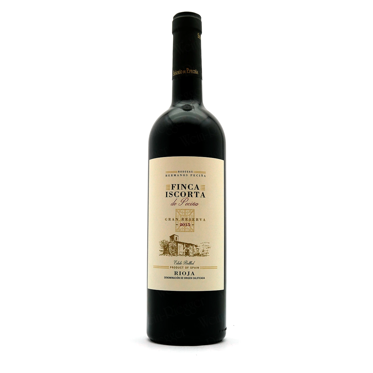 rotwein, rioja, gran reserva, flasche, etikett