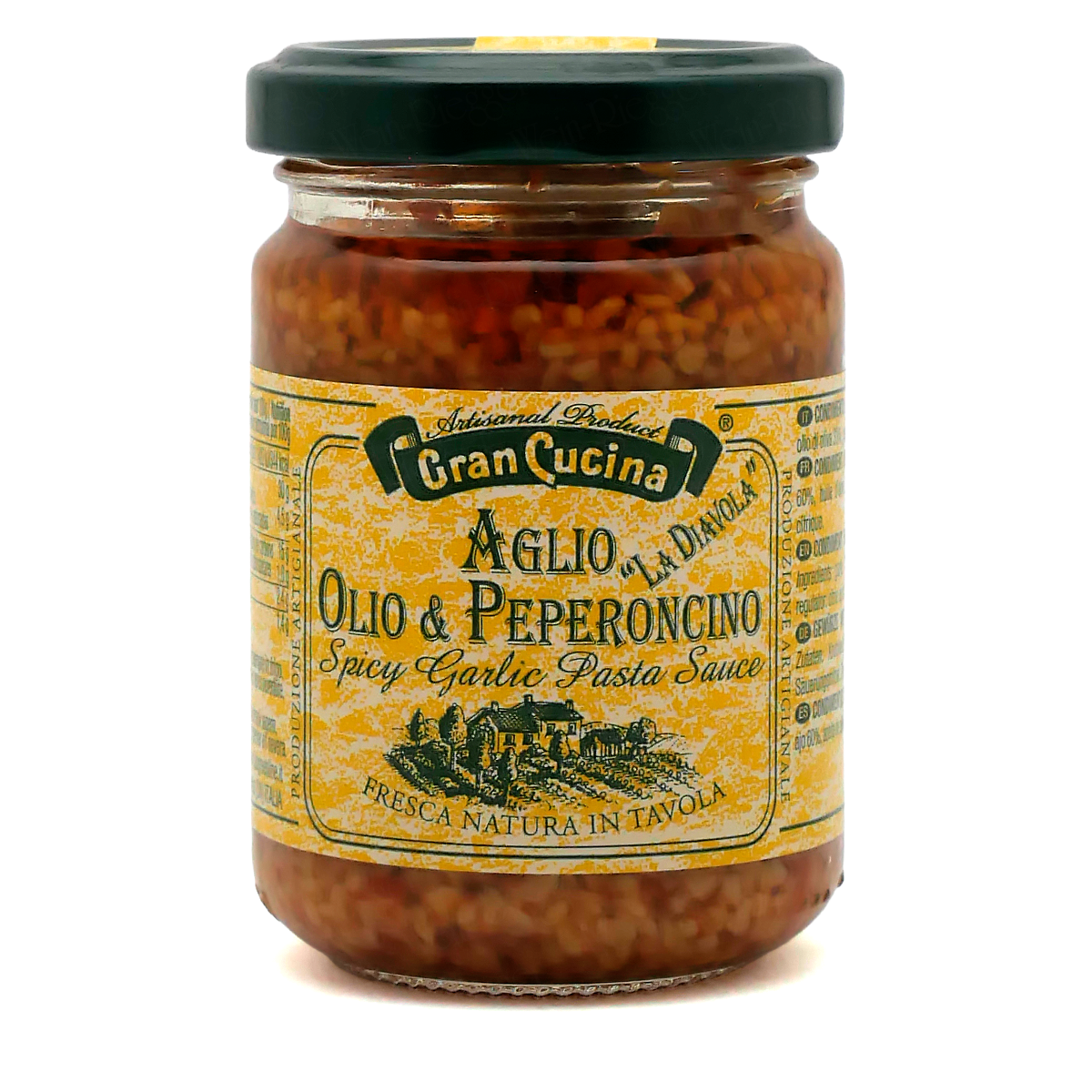 Pastasauce, Knoblauch, Chili, Glasgefäß, Würzig