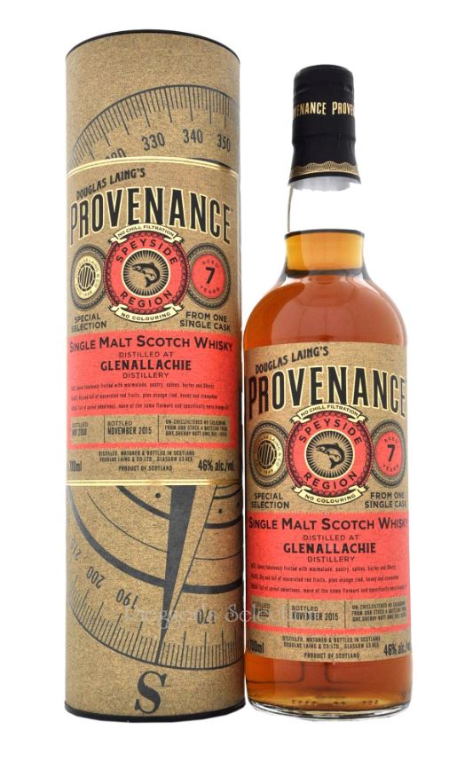 provenance-glenallachie7-05785 Glenallachie 7 Jahre Provenance Douglas Laing 2008 - 2015