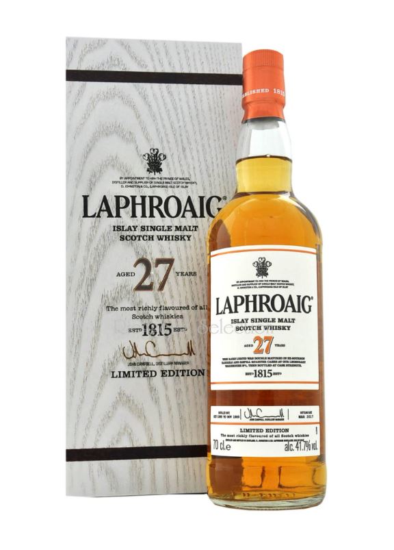 Laphroaig 27 Jahre Limited Edition in Holzkiste