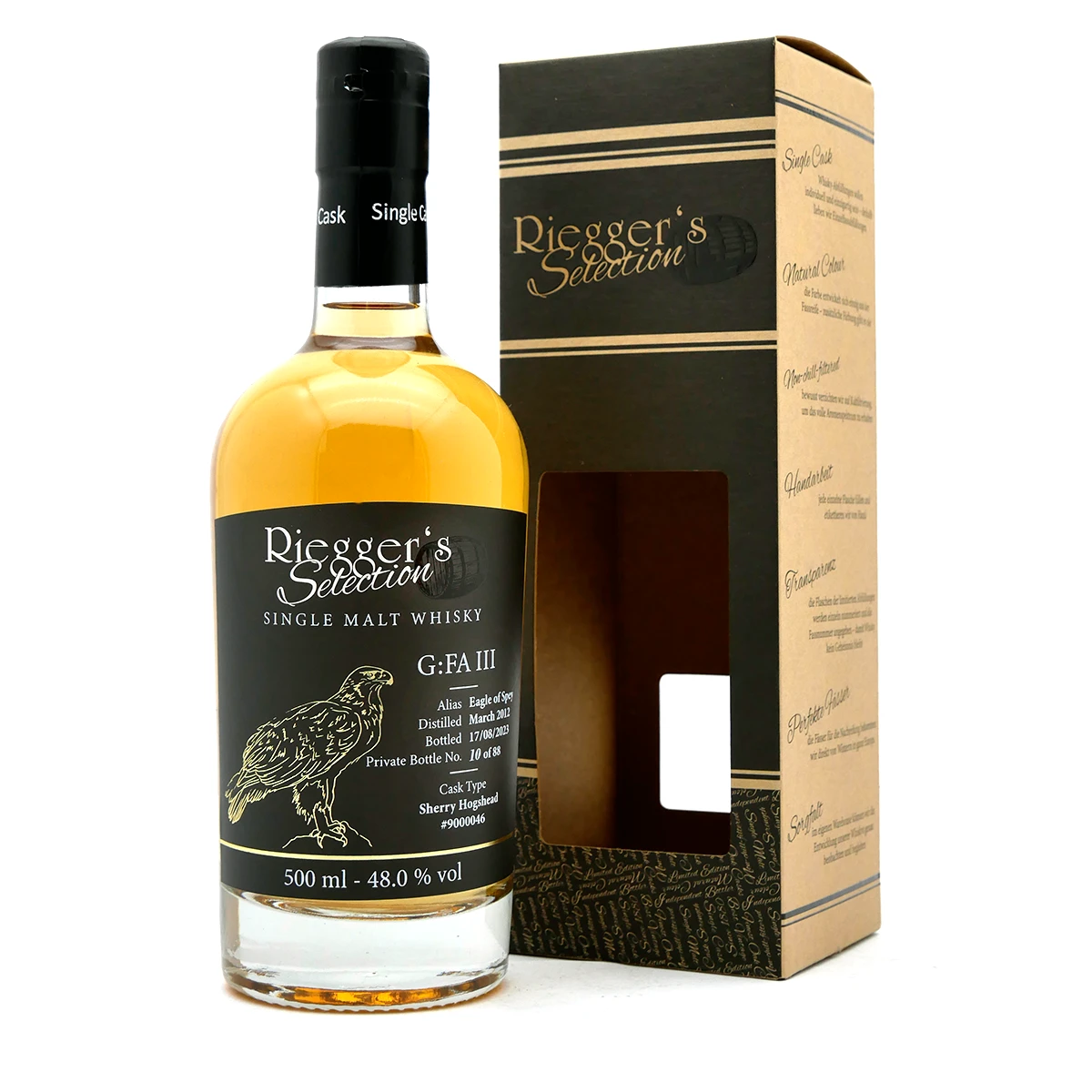 G:FA 3 - Eagle of Spey 2012 - Riegger's Selection (48,0 % vol) G:FA 3 - Eagle of Spey 2012 - Riegger's Selection (48,0 % vol)