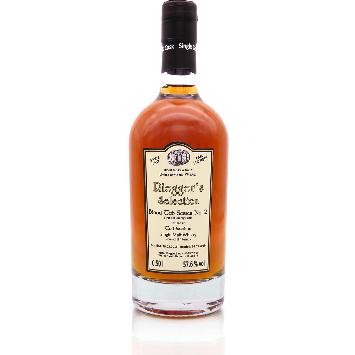 Rieggers_Selection_Blood_Tub_Series_No_2_Tullibardine-03704SQDtbXqMtAHTH Blood Tub Series No. 2 Tullibardine 2013 First Fill Sherry Cask - Riegger's Selection (57,6 % vol)