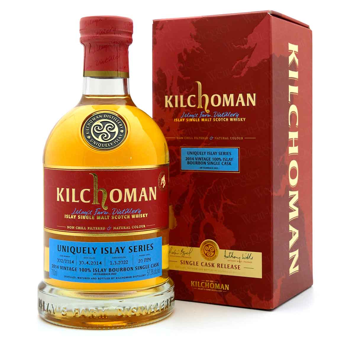 Kilchoman_2014_Vintage_100_Islay_Bourbon_Single_Cask_302-09858 Kilchoman Bourbon 2014/2022 An T-Earrach | Uniquely Islay