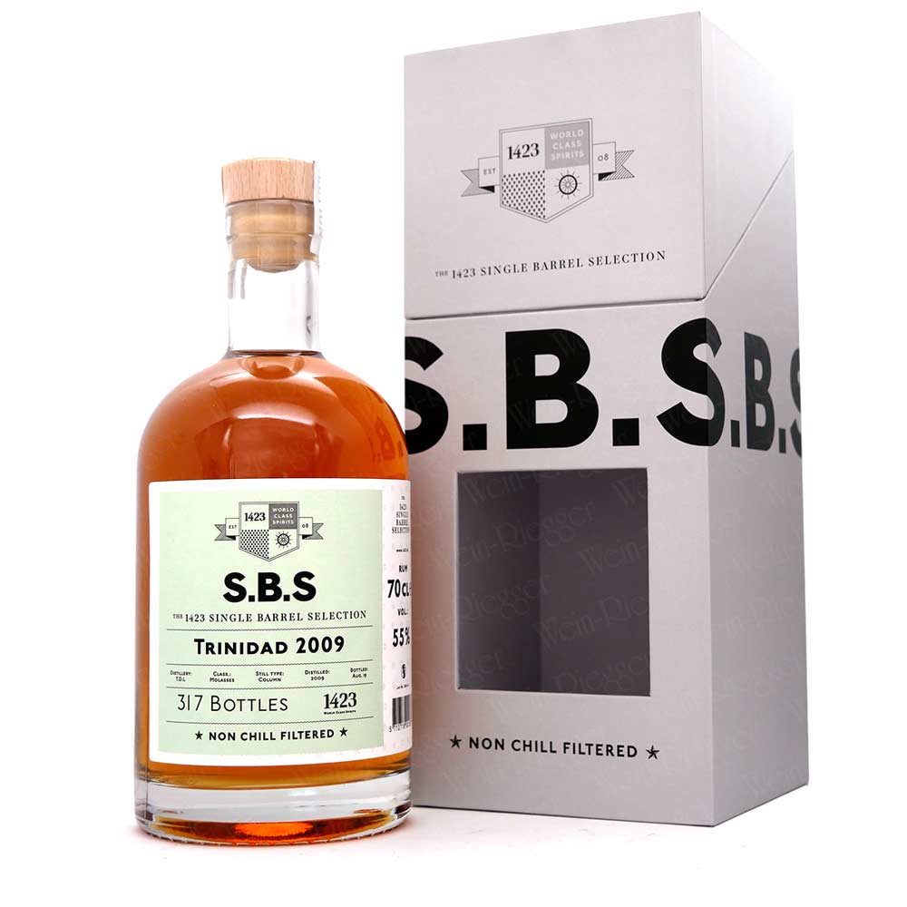 S.B.S. Trinidad Rum 2009 T.D.L.