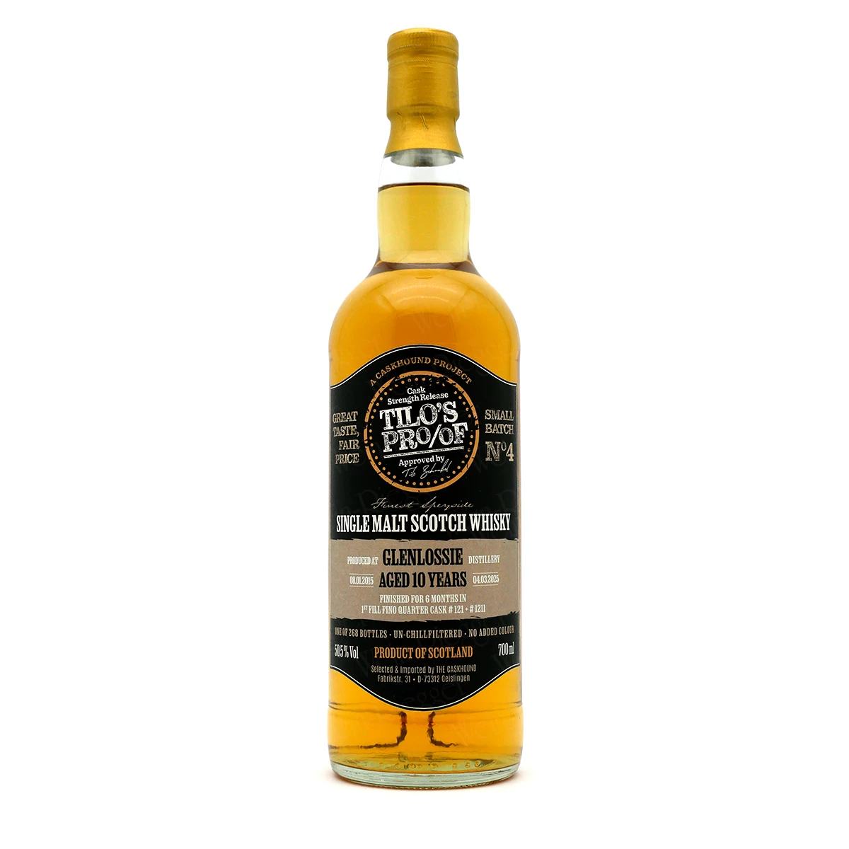 The Caskhound GLENLOSSIE 10 Jahre Tilo's Proof Batch 4 The Caskhound GLENLOSSIE 10 Jahre Tilo's Proof Batch 4