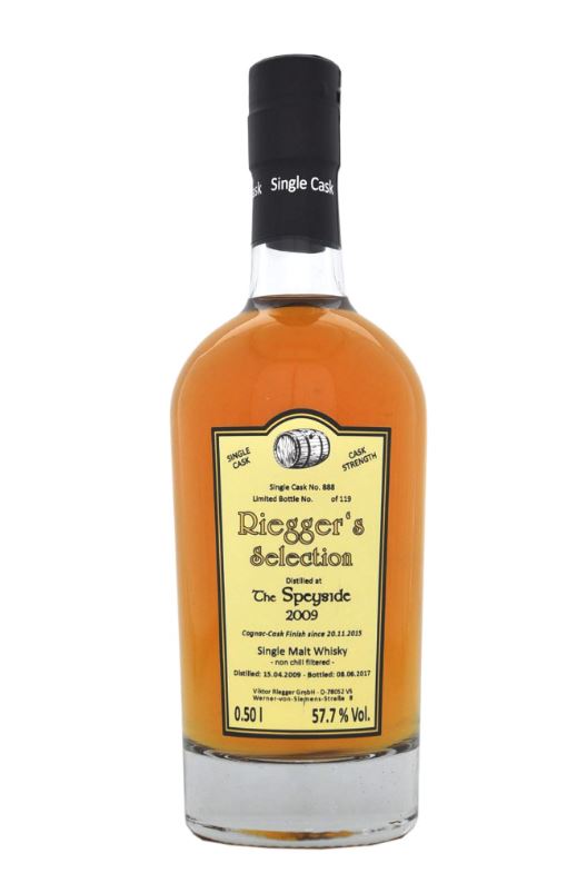 The Speyside 2009 Cognac Finish - Riegger's Selection (57,7 % vol)