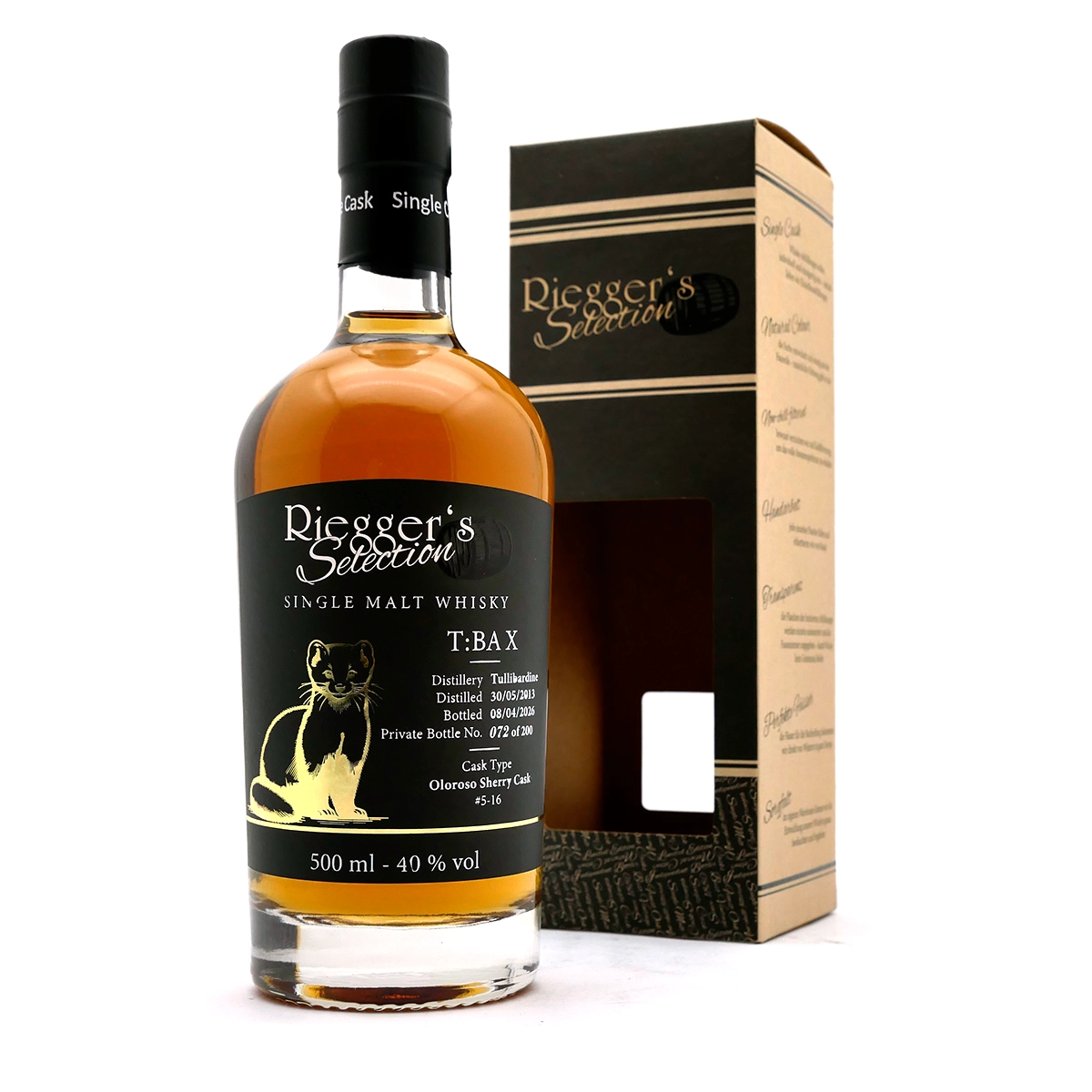 T:BA 10 - Tullibardine 13/26 Oloroso Sherry Cask   - Riegger's Selection (40%)