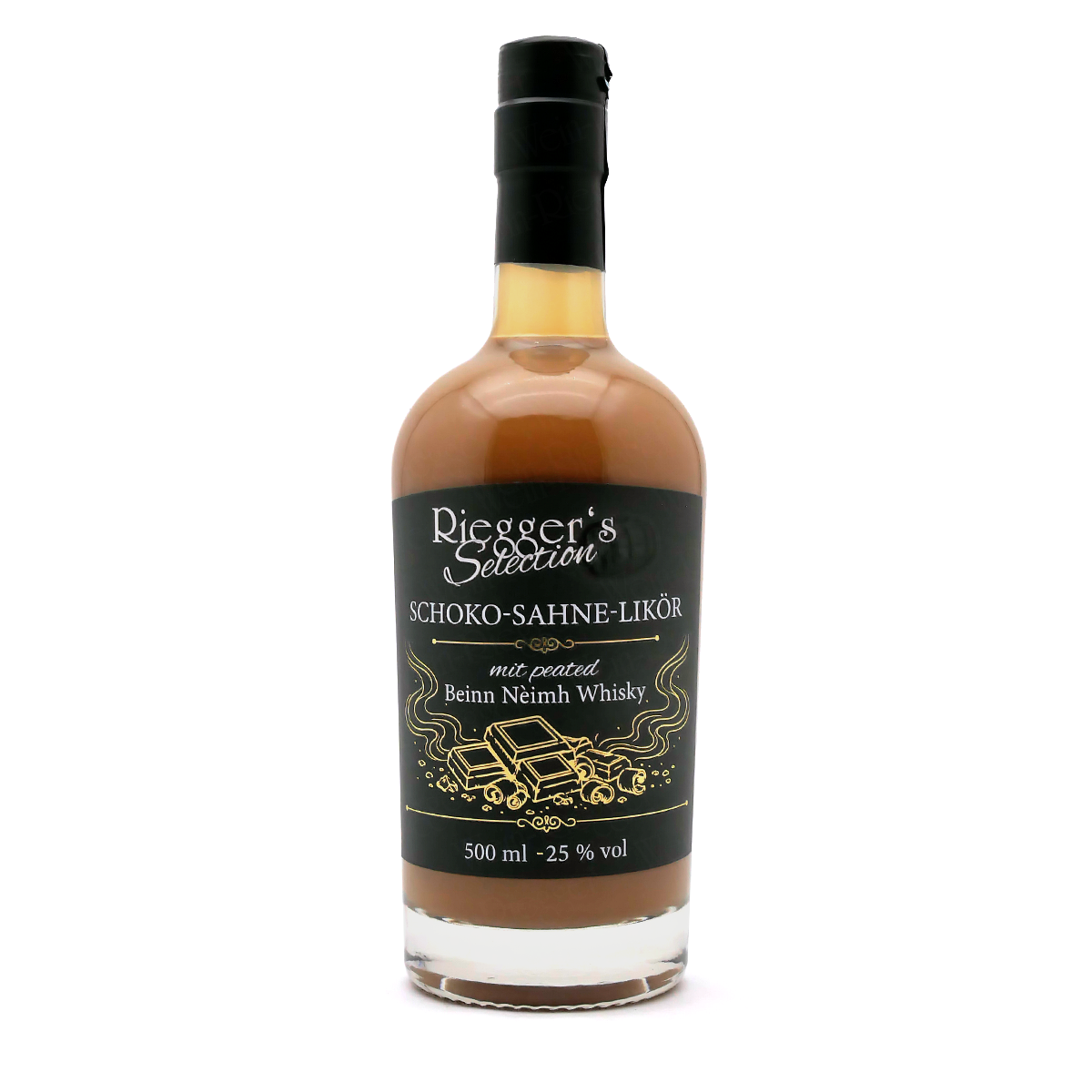 Schoko-Likör, Whisky-Likör, 500 ml, flüssig, dunkle farbe