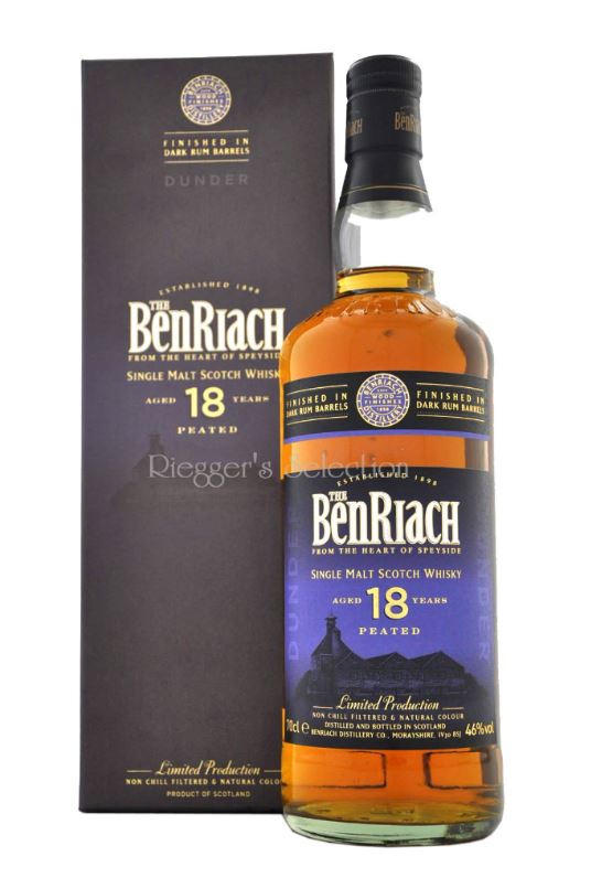 Benriach Dunder 18 Jahre Dark Rum Barrels Finish peated