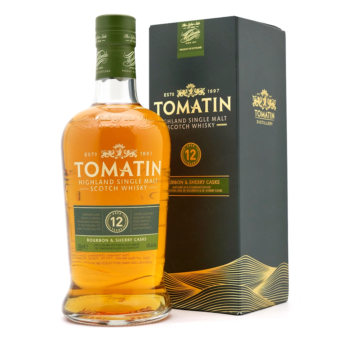Tomatin 12 Jahre Bourbon und Sherry Casks Tomatin 12 Jahre Bourbon und Sherry Casks