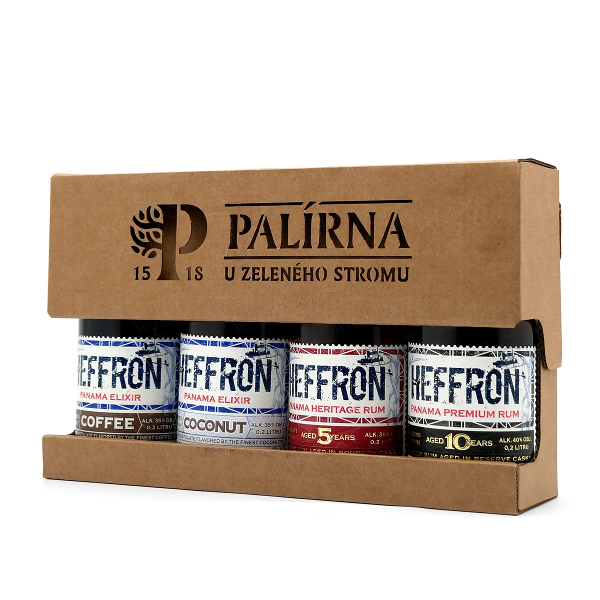 HEFFRON Tasting Set (4 x 0,2 L) Panama Rum & Rumlikör HEFFRON Tasting Set (4 x 0,2 L) Panama Rum & Rumlikör