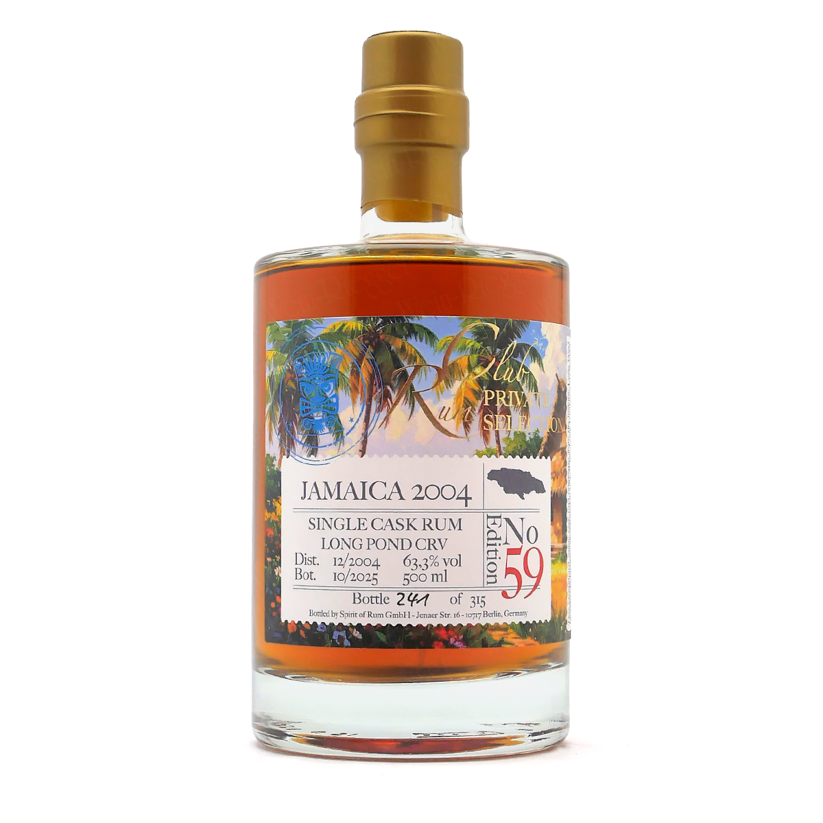 Rum, Single Malt, Jamaika, Long Pond, Etikett Design