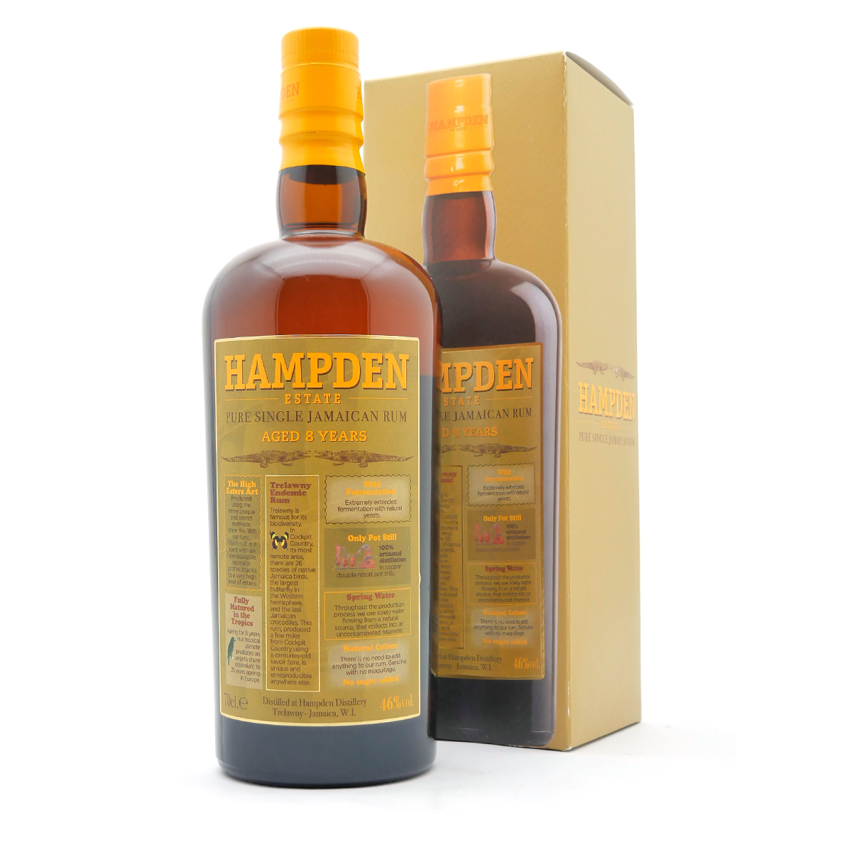 Hampden Estate 8 years old 46 % vol Pure Single Jamaican Rum