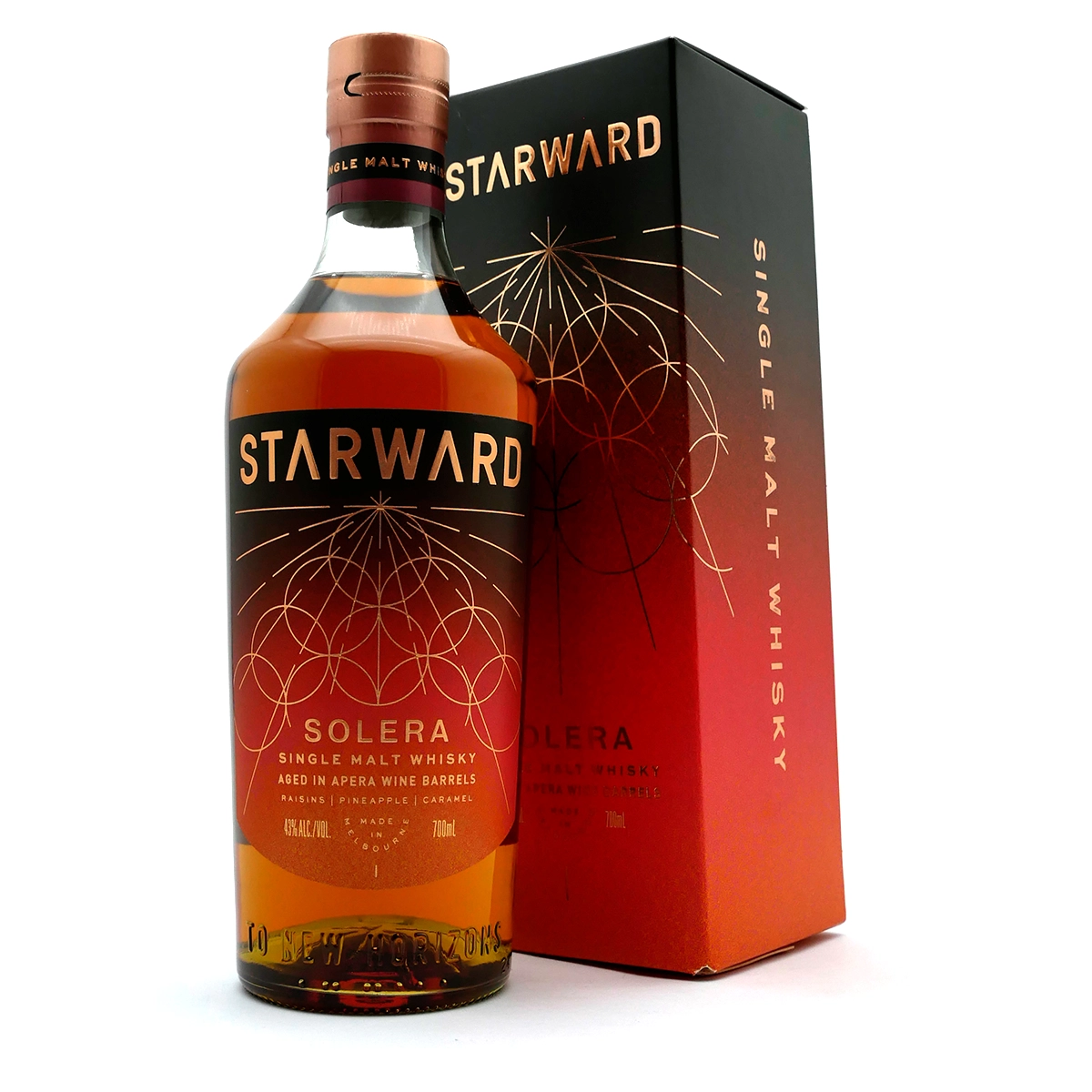 SINGLE MALT, Whisky, Solera, Aus Weinfässern gereift, Flasche Verpackung