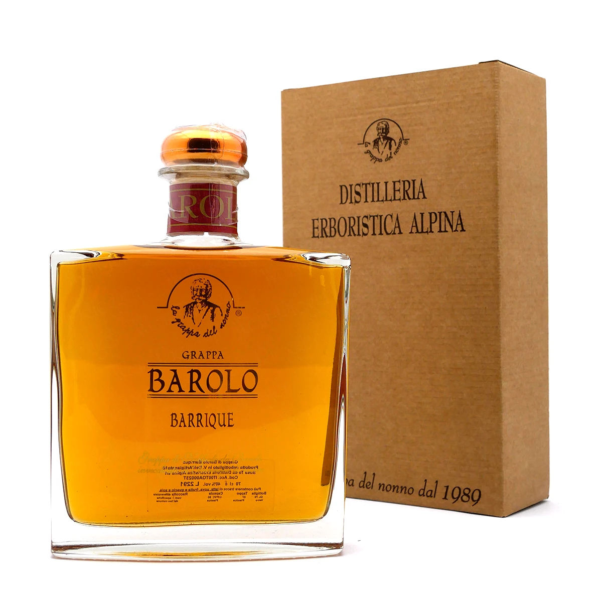 Grappa BAROLO BARRIQUE - Erboristica Alpina Grappa BAROLO BARRIQUE - Erboristica Alpina