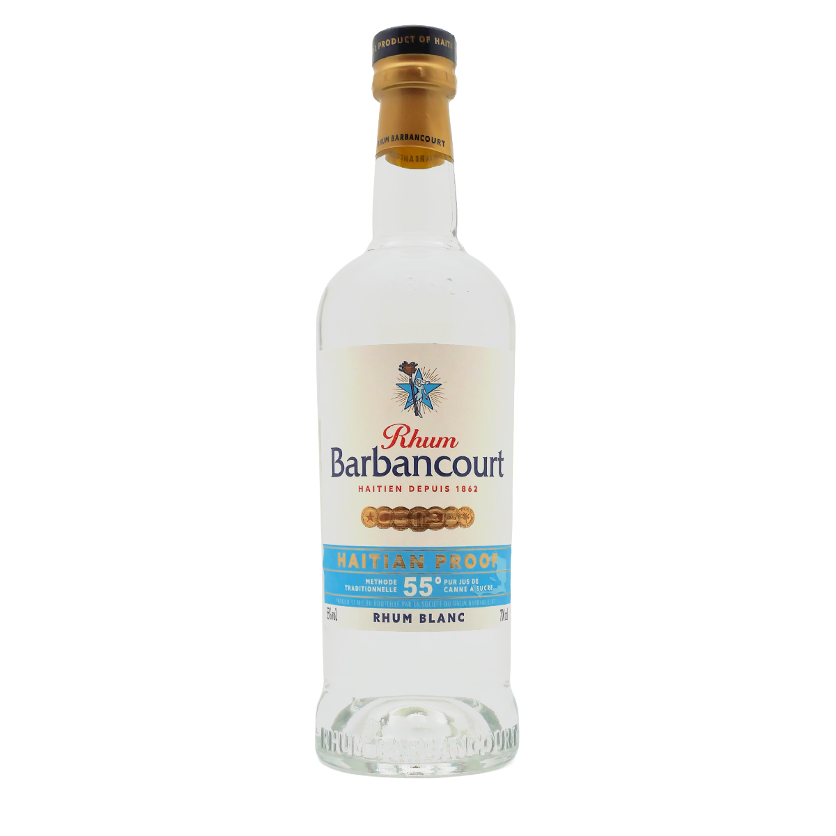 BARBANCOURT Haiti Rhum 55% Blanc Haitian Proof