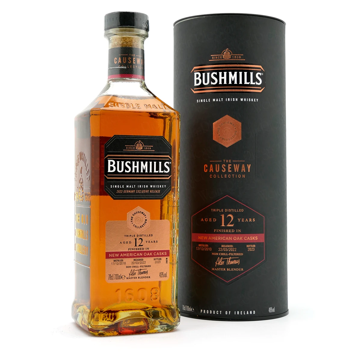 Bushmills 12 Jahre NEW AMERICAN Oak Causeway Collection